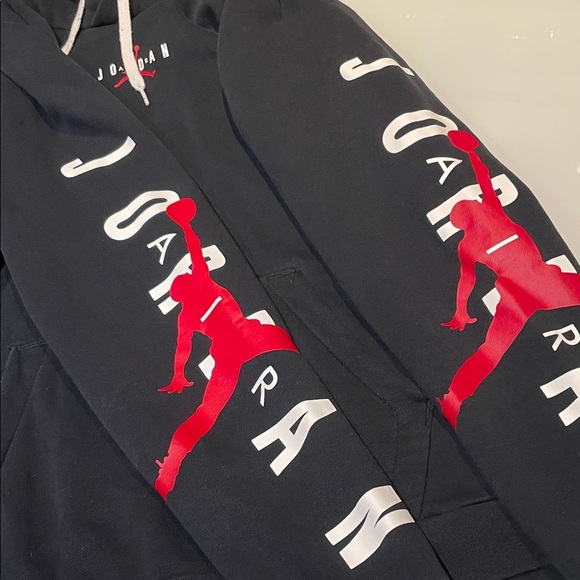 Men's Black Jordan Jumpman Pullover Hoodie - Picture 7 of 13